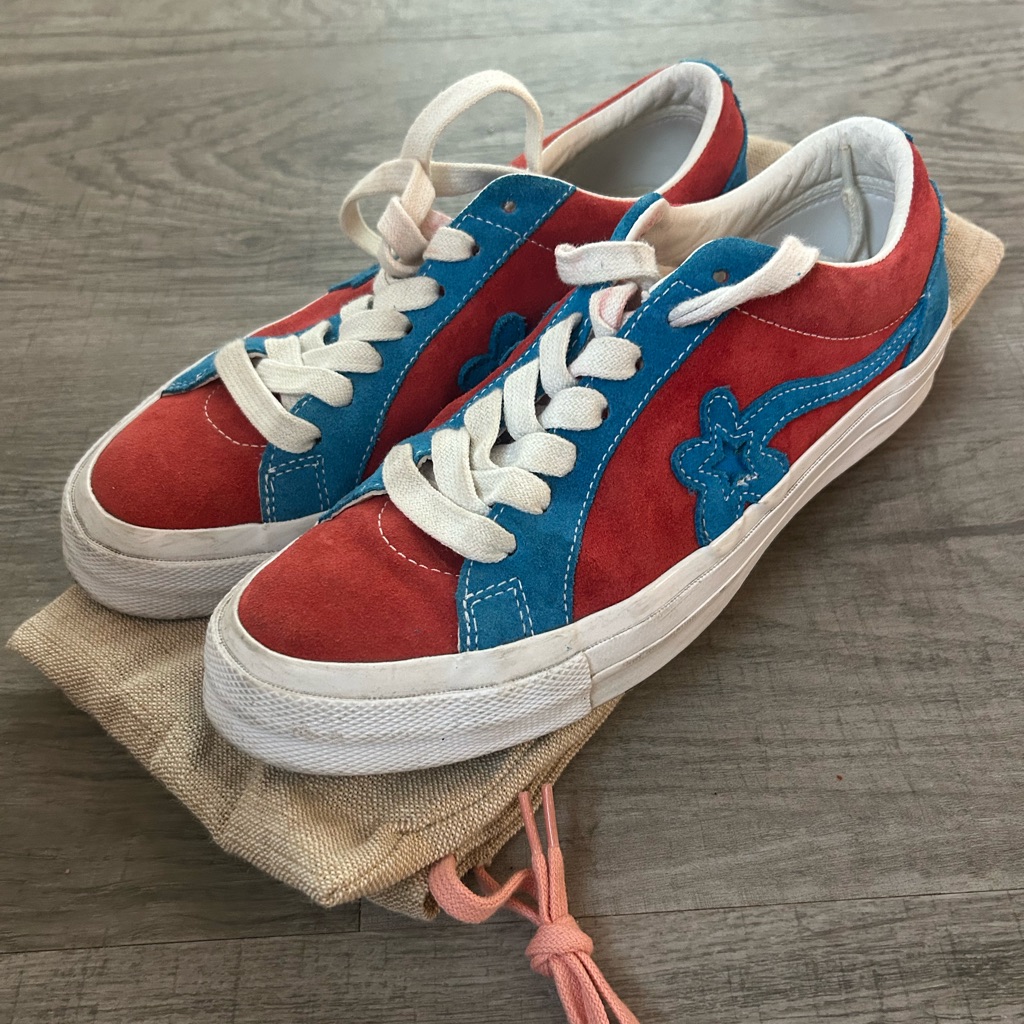 Golf Le Fleur Red And Blue Sneakers